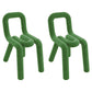 Modern Style Upholstered Dining Chair Open Back Dining Side Chair Green 2 Piece Set Clearhalo 'Dining Chairs' 'Dining Tables & Seating' 'dining_chair' 'furn' 'furn_dining_chair' 'Furniture' 'Kitchen & Dining Furniture' 5923902