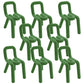 Modern Style Upholstered Dining Chair Open Back Dining Side Chair Green 8 Piece Set Clearhalo 'Dining Chairs' 'Dining Tables & Seating' 'dining_chair' 'furn' 'furn_dining_chair' 'Furniture' 'Kitchen & Dining Furniture' 5923908