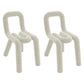 Modern Style Upholstered Dining Chair Open Back Dining Side Chair White 2 Piece Set Clearhalo 'Dining Chairs' 'Dining Tables & Seating' 'dining_chair' 'furn' 'furn_dining_chair' 'Furniture' 'Kitchen & Dining Furniture' 5923911