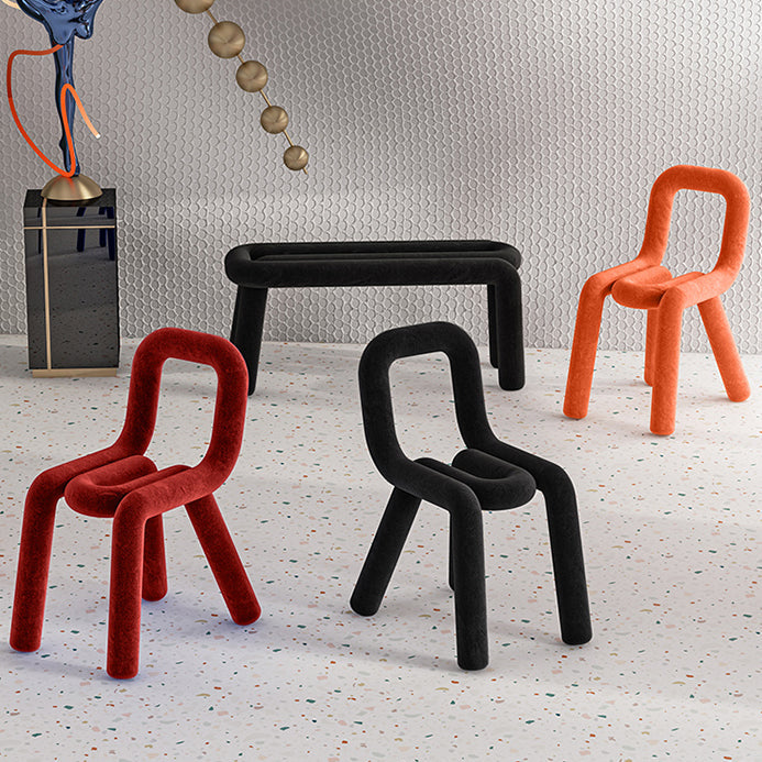 Modern Style Upholstered Dining Chair Open Back Dining Side Chair Clearhalo 'Dining Chairs' 'Dining Tables & Seating' 'dining_chair' 'furn' 'furn_dining_chair' 'Furniture' 'Kitchen & Dining Furniture' 5923912