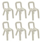 Modern Style Upholstered Dining Chair Open Back Dining Side Chair White 6 Piece Set Clearhalo 'Dining Chairs' 'Dining Tables & Seating' 'dining_chair' 'furn' 'furn_dining_chair' 'Furniture' 'Kitchen & Dining Furniture' 5923915