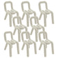 Modern Style Upholstered Dining Chair Open Back Dining Side Chair White 8 Piece Set Clearhalo 'Dining Chairs' 'Dining Tables & Seating' 'dining_chair' 'furn' 'furn_dining_chair' 'Furniture' 'Kitchen & Dining Furniture' 5923917