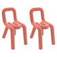 Modern Style Upholstered Dining Chair Open Back Dining Side Chair Red 2 Piece Set Clearhalo 'Dining Chairs' 'Dining Tables & Seating' 'dining_chair' 'furn' 'furn_dining_chair' 'Furniture' 'Kitchen & Dining Furniture' 5923919