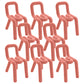 Modern Style Upholstered Dining Chair Open Back Dining Side Chair Red 8 Piece Set Clearhalo 'Dining Chairs' 'Dining Tables & Seating' 'dining_chair' 'furn' 'furn_dining_chair' 'Furniture' 'Kitchen & Dining Furniture' 5923922