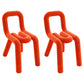 Modern Style Upholstered Dining Chair Open Back Dining Side Chair Orange 2 Piece Set Clearhalo 'Dining Chairs' 'Dining Tables & Seating' 'dining_chair' 'furn' 'furn_dining_chair' 'Furniture' 'Kitchen & Dining Furniture' 5923923