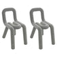 Modern Style Upholstered Dining Chair Open Back Dining Side Chair Grey 2 Piece Set Clearhalo 'Dining Chairs' 'Dining Tables & Seating' 'dining_chair' 'furn' 'furn_dining_chair' 'Furniture' 'Kitchen & Dining Furniture' 5923928
