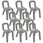 Modern Style Upholstered Dining Chair Open Back Dining Side Chair Grey 8 Piece Set Clearhalo 'Dining Chairs' 'Dining Tables & Seating' 'dining_chair' 'furn' 'furn_dining_chair' 'Furniture' 'Kitchen & Dining Furniture' 5923931