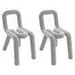 Modern Style Upholstered Dining Chair Open Back Dining Side Chair Light Gray 2 Piece Set Clearhalo 'Dining Chairs' 'Dining Tables & Seating' 'dining_chair' 'furn' 'furn_dining_chair' 'Furniture' 'Kitchen & Dining Furniture' 5923932