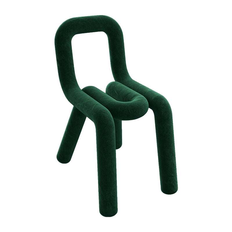 Modern Style Upholstered Dining Chair Open Back Dining Side Chair Blackish Green 1 Piece Clearhalo 'Dining Chairs' 'Dining Tables & Seating' 'dining_chair' 'furn' 'furn_dining_chair' 'Furniture' 'Kitchen & Dining Furniture' 5923936