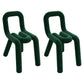 Modern Style Upholstered Dining Chair Open Back Dining Side Chair Blackish Green 2 Piece Set Clearhalo 'Dining Chairs' 'Dining Tables & Seating' 'dining_chair' 'furn' 'furn_dining_chair' 'Furniture' 'Kitchen & Dining Furniture' 5923937