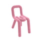 Modern Style Upholstered Dining Chair Open Back Dining Side Chair Pink 1 Piece Clearhalo 'Dining Chairs' 'Dining Tables & Seating' 'dining_chair' 'furn' 'furn_dining_chair' 'Furniture' 'Kitchen & Dining Furniture' 5923946