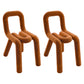 Modern Style Upholstered Dining Chair Open Back Dining Side Chair Brown 2 Piece Set Clearhalo 'Dining Chairs' 'Dining Tables & Seating' 'dining_chair' 'furn' 'furn_dining_chair' 'Furniture' 'Kitchen & Dining Furniture' 5923957