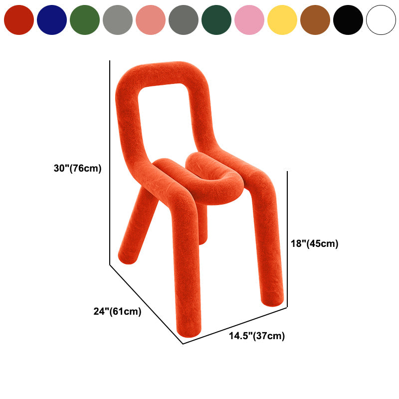 Modern Style Upholstered Dining Chair Open Back Dining Side Chair Clearhalo 'Dining Chairs' 'Dining Tables & Seating' 'dining_chair' 'furn' 'furn_dining_chair' 'Furniture' 'Kitchen & Dining Furniture' 5923962