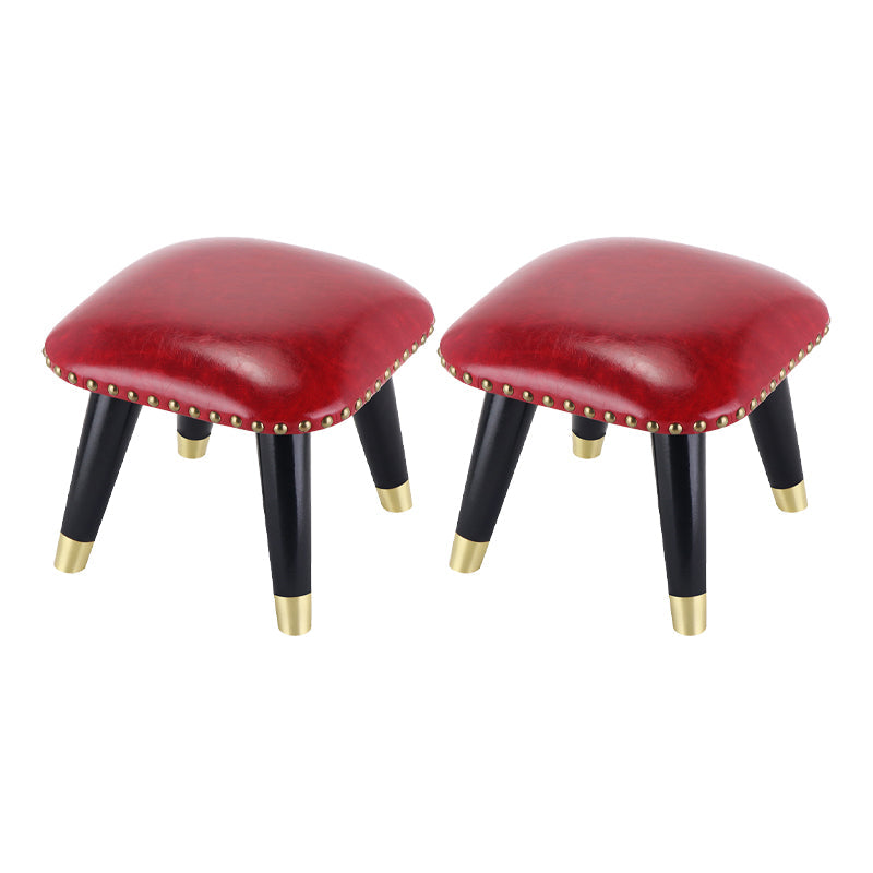 TIBLO GLAM PASTO OTTOMANO Tapado de cuero Genuado Tapado cuadrado Otomano