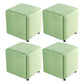 Modern Ottoman Velvet Upholstered Solid Color Square Ottoman with Bottom Rack Turquoise 4 Piece Set Clearhalo 'furn' 'furn_ottomans_poufs' 'Furniture' 'Living Room Furniture' 'Ottomans & Poufs' 'ottomans_poufs' 5924227