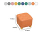 Minimalist Ottoman Solid Color Water Resistant Square Tufted Footstool Ottoman
