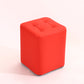 Mid-Century Modern Pouf Ottoman PU Leather Upholstered Tufted Solid Color Square Ottoman 11"L x 11"W x 14"H Red 1 Piece Clearhalo 'furn' 'furn_ottomans_poufs' 'Furniture' 'Living Room Furniture' 'Ottomans & Poufs' 'ottomans_poufs' 5924402