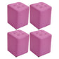 Mid-Century Modern Pouf Ottoman PU Leather Upholstered Tufted Solid Color Square Ottoman 11"L x 11"W x 14"H Purple 4 Piece Set Clearhalo 'furn' 'furn_ottomans_poufs' 'Furniture' 'Living Room Furniture' 'Ottomans & Poufs' 'ottomans_poufs' 5924431