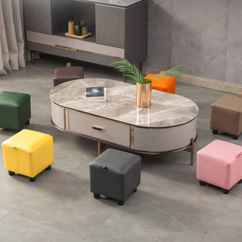 Faux Leather Standard Square Water Resistant Indoor Standard