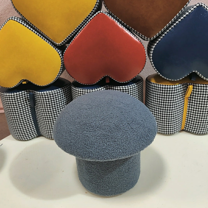 Contemporary Specialty Ottoman Velvet Tear Resistant Plain Pouf Ottoman Blue 1 Piece Clearhalo 'furn' 'furn_ottomans_poufs' 'Furniture' 'Living Room Furniture' 'Ottomans & Poufs' 'ottomans_poufs' 5924485