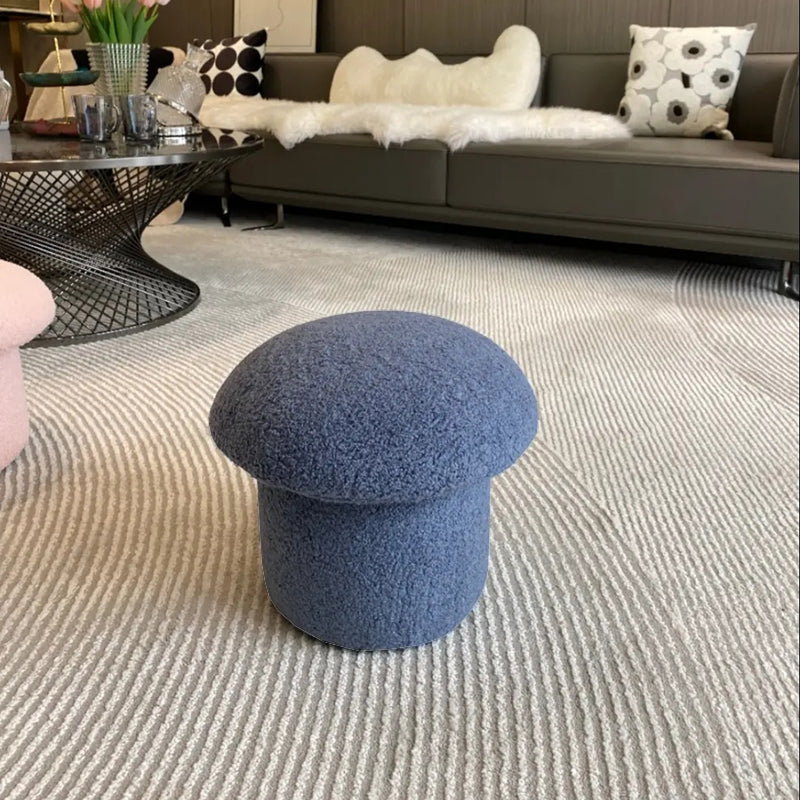 Contemporary Specialty Ottoman Velvet Tear Resistant Plain Pouf Ottoman Airy Blue 1 Piece Clearhalo 'furn' 'furn_ottomans_poufs' 'Furniture' 'Living Room Furniture' 'Ottomans & Poufs' 'ottomans_poufs' 5924488