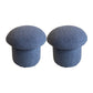Contemporary Specialty Ottoman Velvet Tear Resistant Plain Pouf Ottoman Airy Blue 2 Piece Set Clearhalo 'furn' 'furn_ottomans_poufs' 'Furniture' 'Living Room Furniture' 'Ottomans & Poufs' 'ottomans_poufs' 5924489