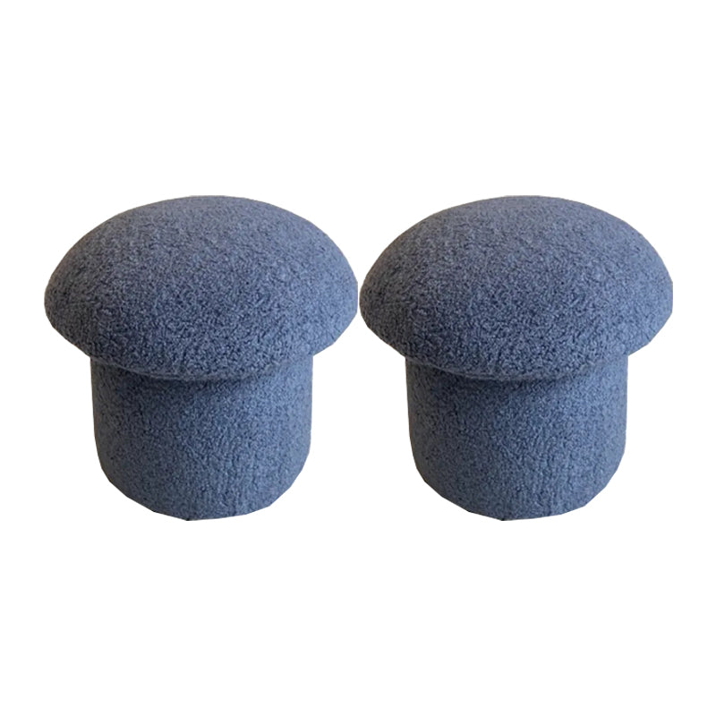 Contemporary Specialty Ottoman Velvet Tear Resistant Plain Pouf Ottoman Airy Blue 2 Piece Set Clearhalo 'furn' 'furn_ottomans_poufs' 'Furniture' 'Living Room Furniture' 'Ottomans & Poufs' 'ottomans_poufs' 5924489