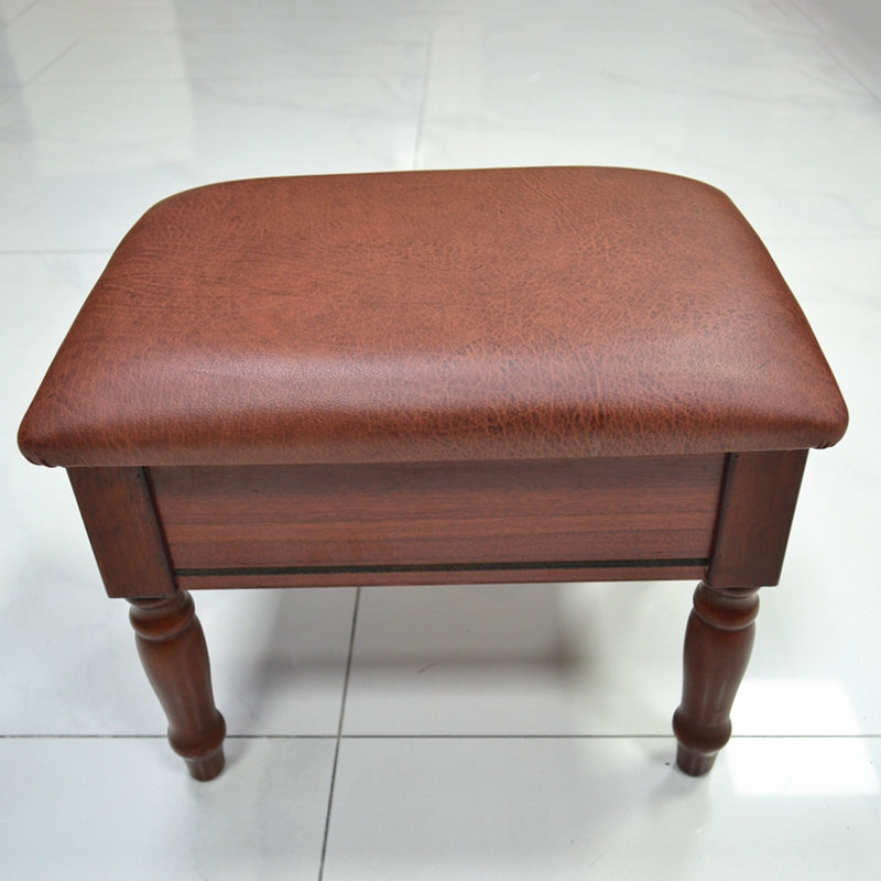 Linnen Frans land Ottomaanse voetenbankjes Floral Gedrukte traanbestendige rechthoek Ottoman