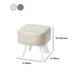 Mid-Century Modern Pouf Ottoman PU Leather Upholstered Solid Color Square Ottoman Clearhalo 'furn' 'furn_ottomans_poufs' 'Furniture' 'Living Room Furniture' 'Ottomans & Poufs' 'ottomans_poufs' 5924666