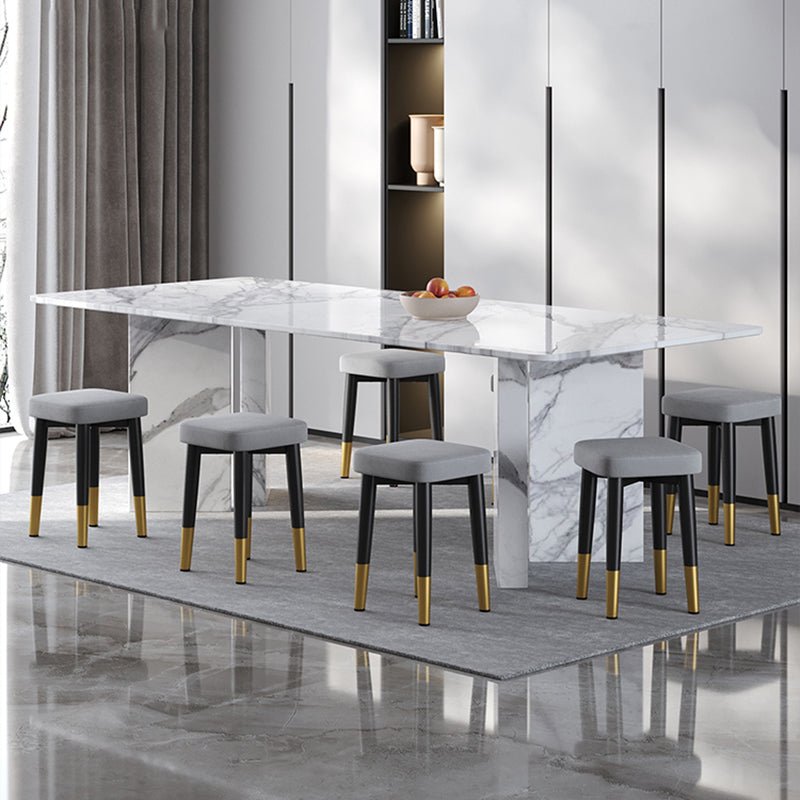 Glam Square Indoor Ottoman Faux Leather Whole Colored Cube Water Resistant Ottoman Clearhalo 'furn' 'furn_ottomans_poufs' 'Furniture' 'Living Room Furniture' 'Ottomans & Poufs' 'ottomans_poufs' 5924678