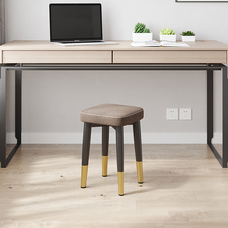 Glam Square Indoor Ottoman Faux Leather Whole Colored Cube Water Resistant Ottoman Clearhalo 'furn' 'furn_ottomans_poufs' 'Furniture' 'Living Room Furniture' 'Ottomans & Poufs' 'ottomans_poufs' 5924691