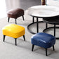 Modern Plain Chair Ottoman PU Leather Rectangle Stain Resistant Footstool Ottoman