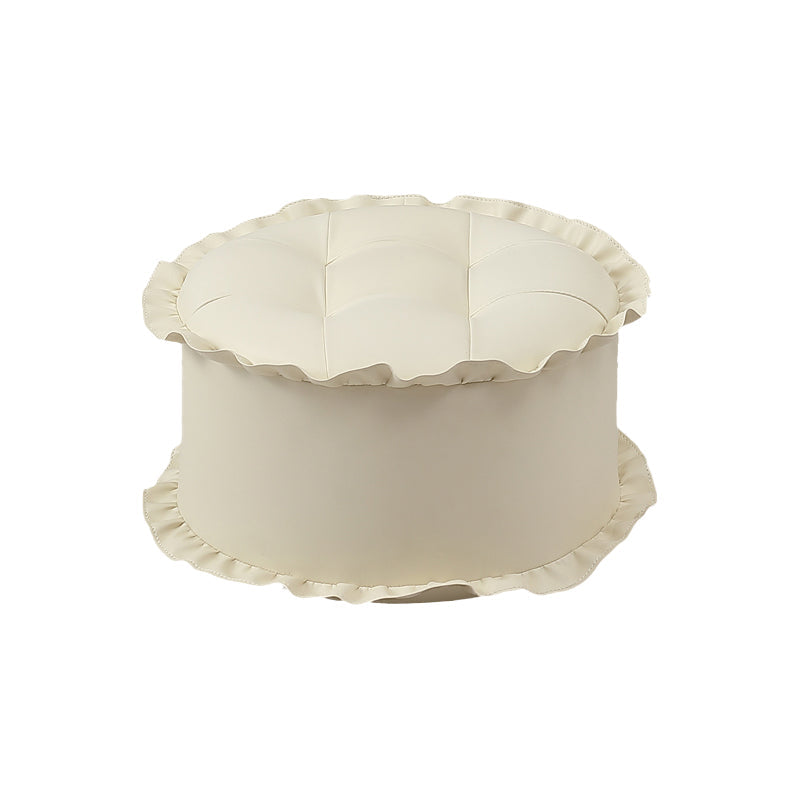 Pouf de encaje resistente al agua marrón moderno para la sala de estar para la sala de estar