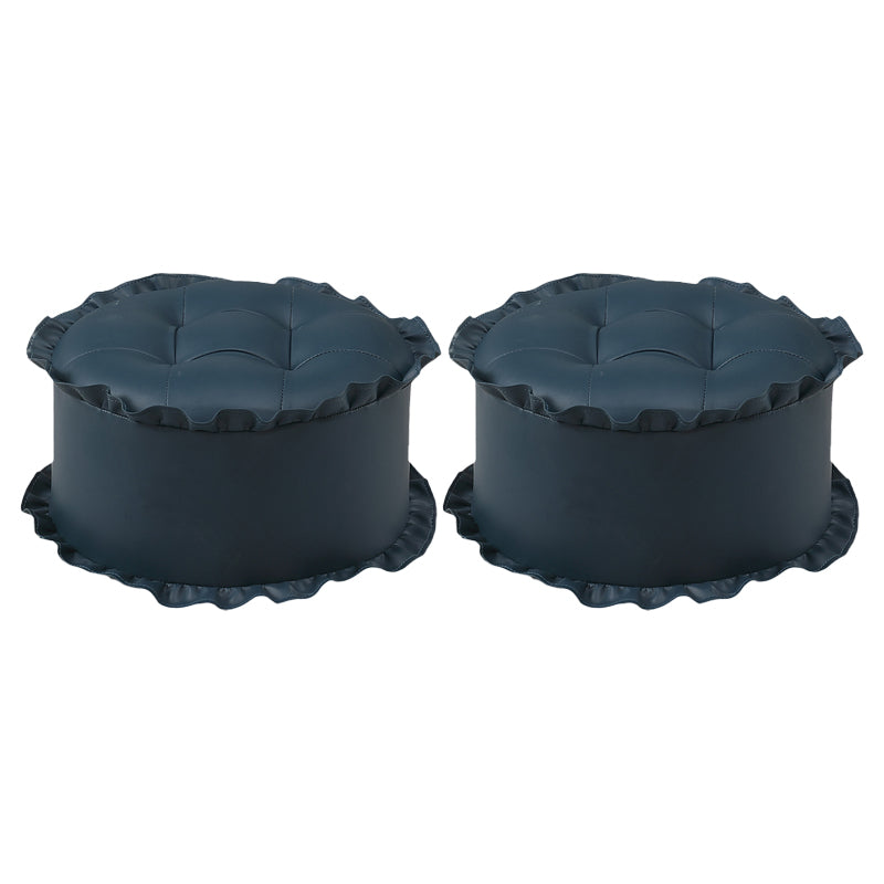 Pouf de encaje resistente al agua marrón moderno para la sala de estar para la sala de estar