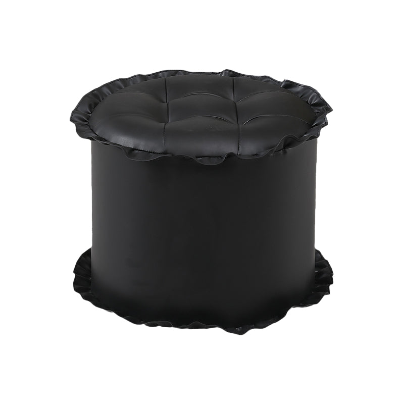 Pouf de encaje resistente al agua marrón moderno para la sala de estar para la sala de estar