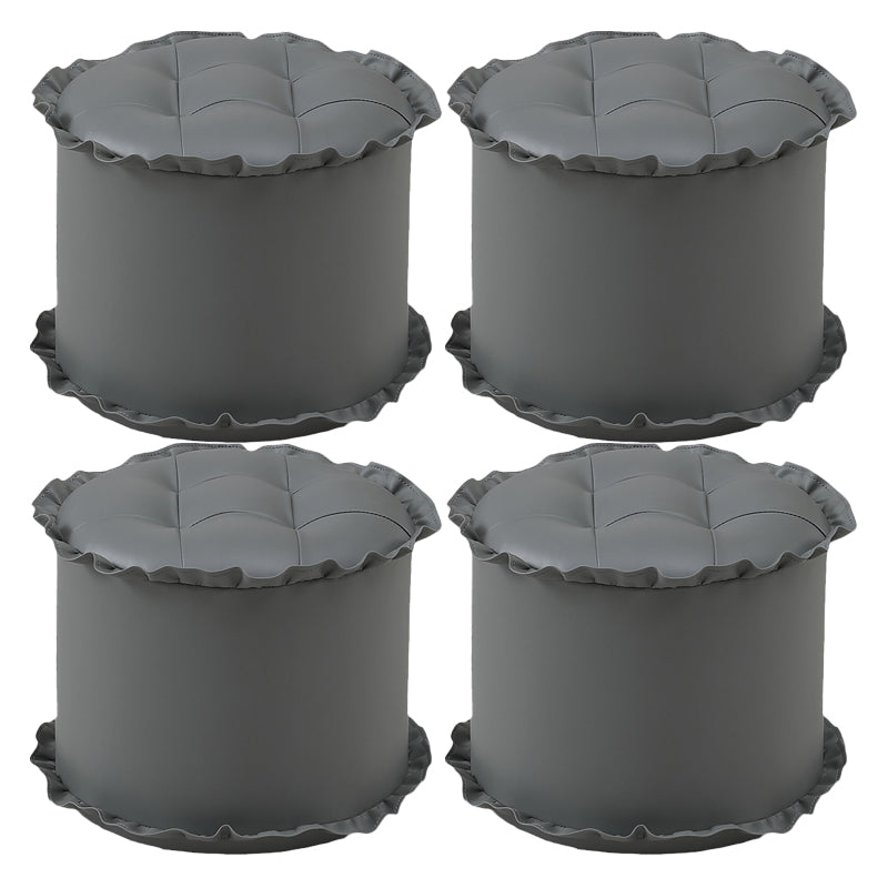 Pouf de encaje resistente al agua marrón moderno para la sala de estar para la sala de estar