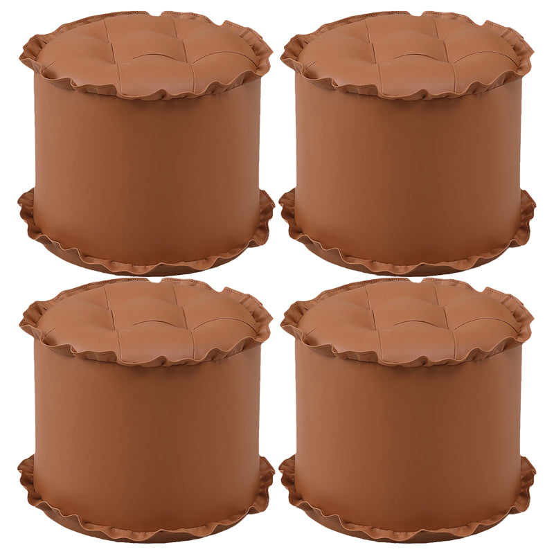 Pouf de pouf à eau brun moderne Pouf rond pour le salon