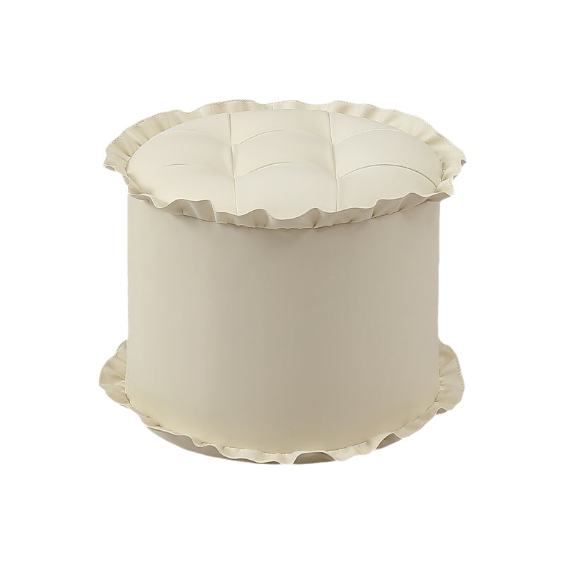 Pouf de encaje resistente al agua marrón moderno para la sala de estar para la sala de estar