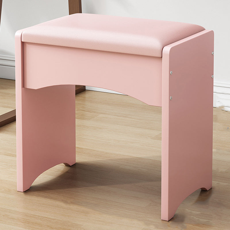 Rectángulo otomano moderno de mediados de siglo de cuero de cuero puro en color otomano resistente al agua