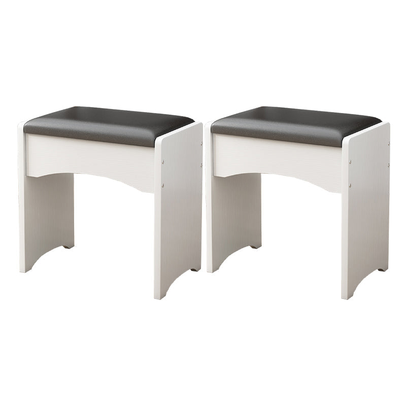 Rectángulo otomano moderno de mediados de siglo de cuero de cuero puro en color otomano resistente al agua