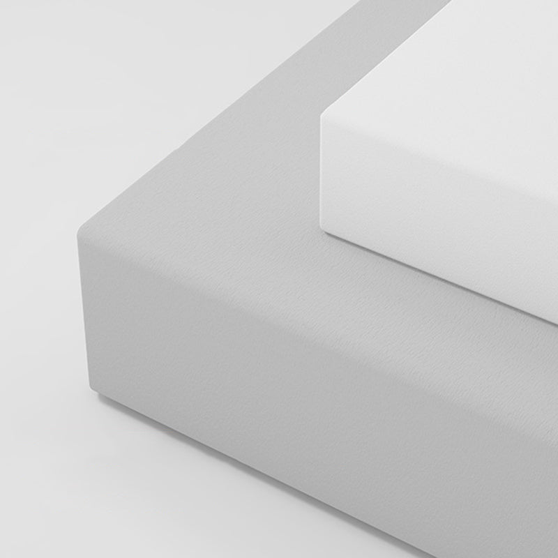 Rectángulo otomano moderno de mediados de siglo de cuero de cuero puro en color otomano resistente al agua