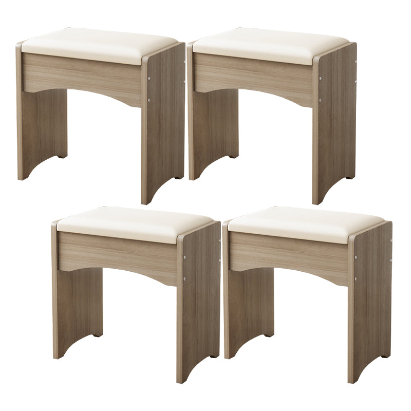 Rectángulo otomano moderno de mediados de siglo de cuero de cuero puro en color otomano resistente al agua