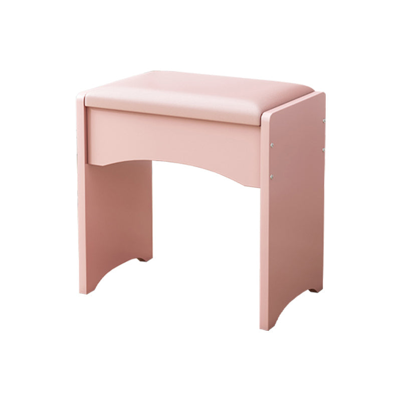 Rectángulo otomano moderno de mediados de siglo de cuero de cuero puro en color otomano resistente al agua