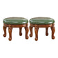 Mid-Century Modern Plain Pouf PU Leather Round Water Resistant Chair Ottoman Green 2 Piece Set Clearhalo 'furn' 'furn_ottomans_poufs' 'Furniture' 'Living Room Furniture' 'Ottomans & Poufs' 'ottomans_poufs' 5924979