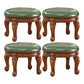 Mid-Century Modern Plain Pouf PU Leather Round Water Resistant Chair Ottoman Green 4 Piece Set Clearhalo 'furn' 'furn_ottomans_poufs' 'Furniture' 'Living Room Furniture' 'Ottomans & Poufs' 'ottomans_poufs' 5924980