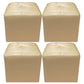 Modern Black Water Resistant Cube Square Leather Indoor Cube Beige 4 Piece Set Clearhalo 'furn' 'furn_ottomans_poufs' 'Furniture' 'Living Room Furniture' 'Ottomans & Poufs' 'ottomans_poufs' 5925027