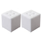 Mid-Century Tufted Ottoman Solid Color Water Resistant Genuine Leather Ottoman White Square 2 Piece Set Clearhalo 'furn' 'furn_ottomans_poufs' 'Furniture' 'Living Room Furniture' 'Ottomans & Poufs' 'ottomans_poufs' 5925068