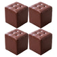 Mid-Century Tufted Ottoman Solid Color Water Resistant Genuine Leather Ottoman Brown Square 4 Piece Set Clearhalo 'furn' 'furn_ottomans_poufs' 'Furniture' 'Living Room Furniture' 'Ottomans & Poufs' 'ottomans_poufs' 5925072