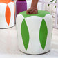 Modern Water Resistant Pouf Round Color Block Leather Indoor Pouf Clearhalo 'furn' 'furn_ottomans_poufs' 'Furniture' 'Living Room Furniture' 'Ottomans & Poufs' 'ottomans_poufs' 5925132