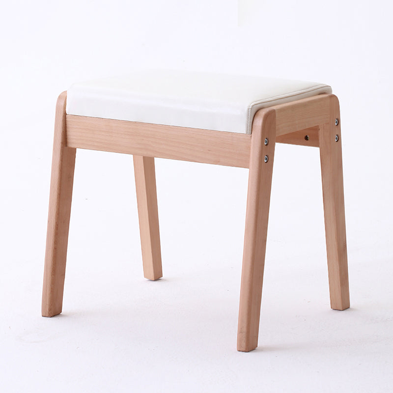 Modern Standard Yellow Rectangle Leather Water Resistant Indoor Standard White 1 Piece Clearhalo 'furn' 'furn_ottomans_poufs' 'Furniture' 'Living Room Furniture' 'Ottomans & Poufs' 'ottomans_poufs' 5925186